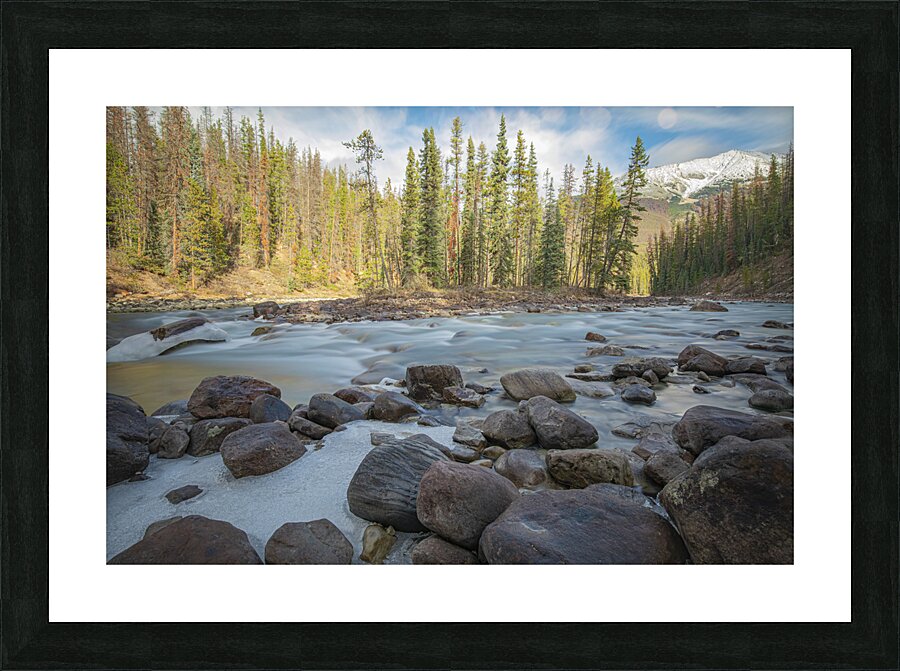 Sunwapta River Beauty Impression et Cadre photo