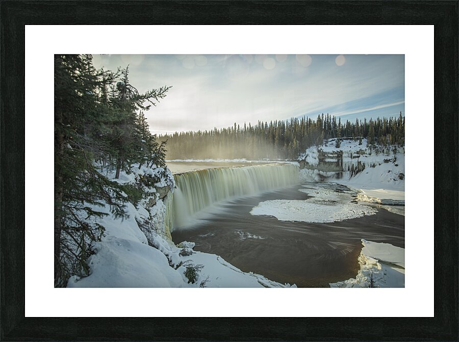 Lady Evelyn falls Winter Thaw Picture Frame print