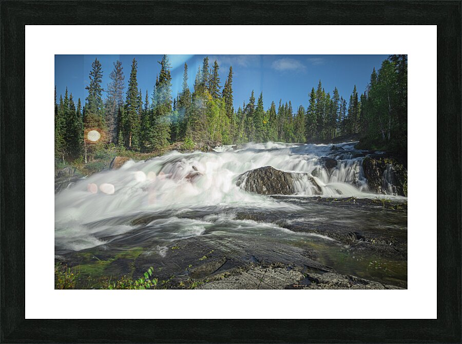 Summer Rampart Falls Majesty Picture Frame print