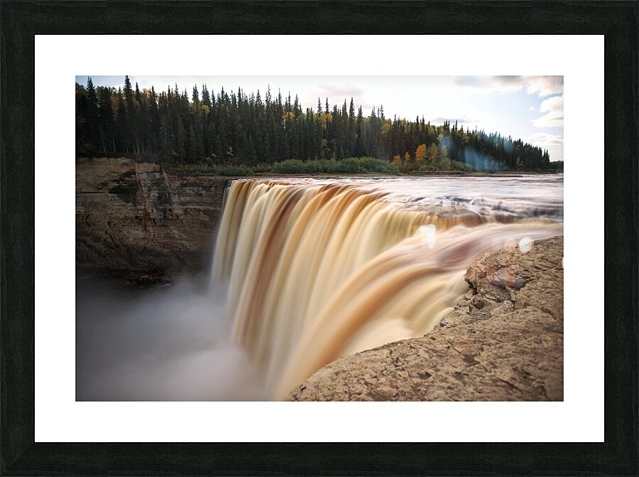 Next to Alexandra Falls -  Autumn Picture Frame print