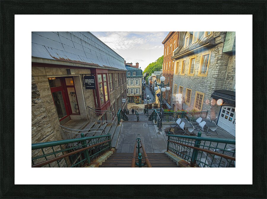 Rue Du Petit Champlain Picture Frame print