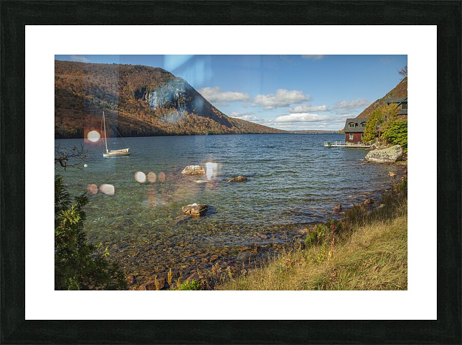 Autumn Galore at Lake Willoughby Picture Frame print