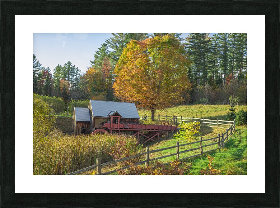 Old Guildhall Grist Mill Picture Frame print