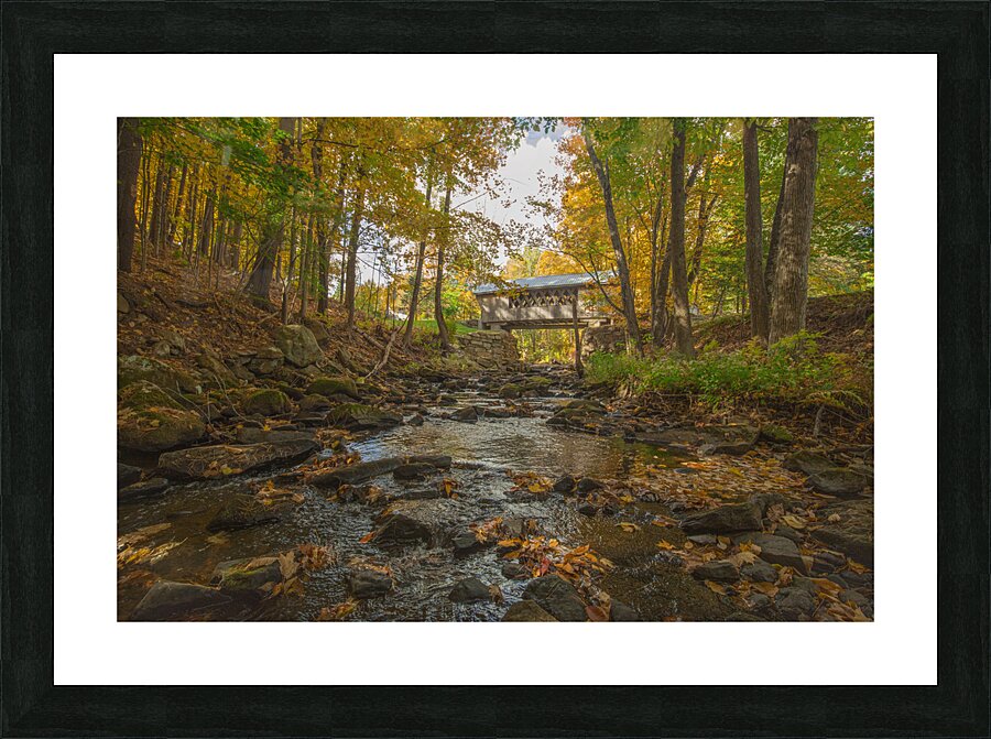 Autumn River Paradise Picture Frame print