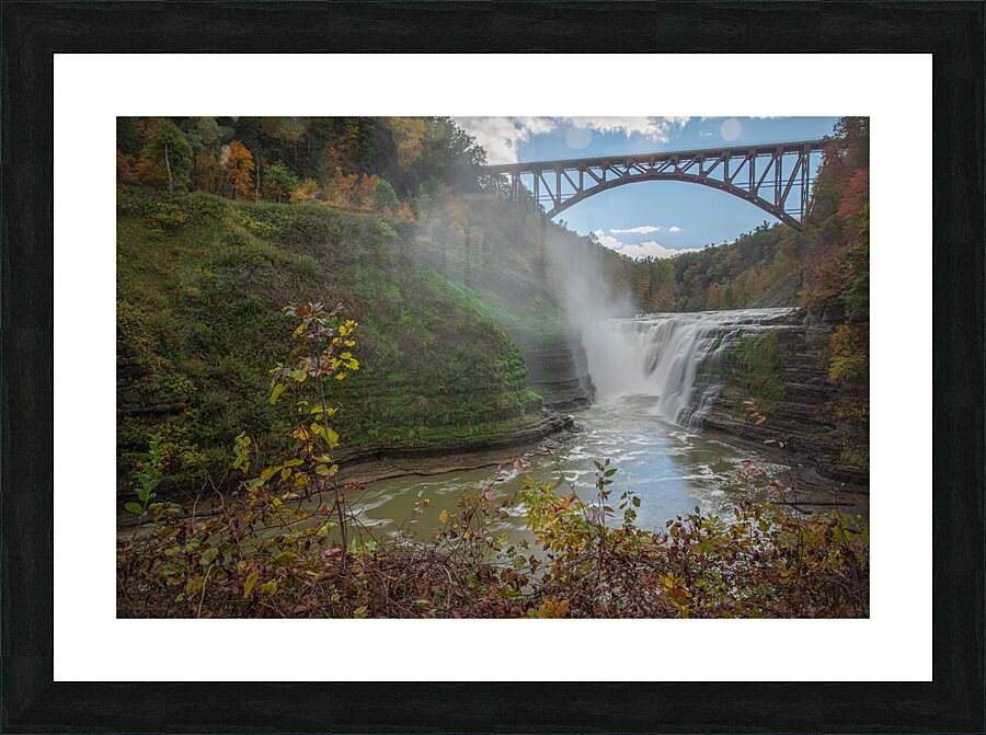 Autumn Wonderland at Upper Falls Picture Frame print