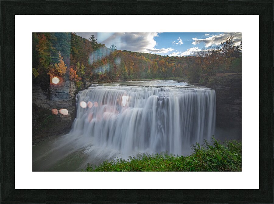 Autumn Wonderland at Middle Falls Picture Frame print