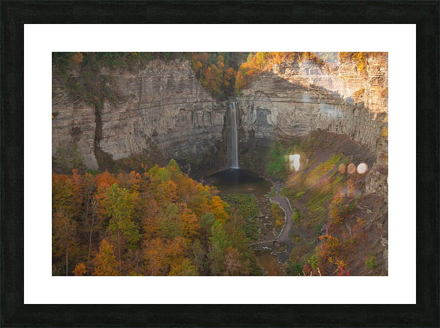 Taughannock Falls Autumn Overlook Impression et Cadre photo