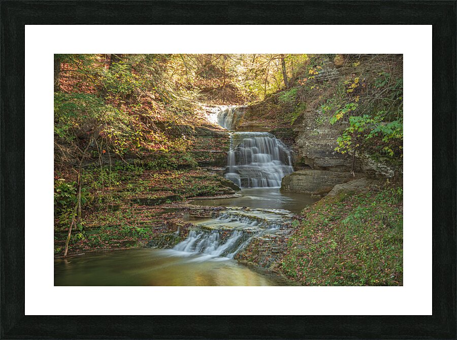 Autumn Waterfall Magic Picture Frame print
