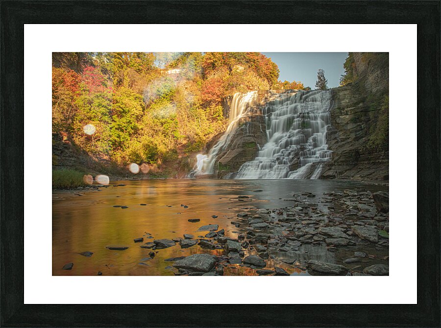 Autumn Paradise at Ithaca Falls Picture Frame print