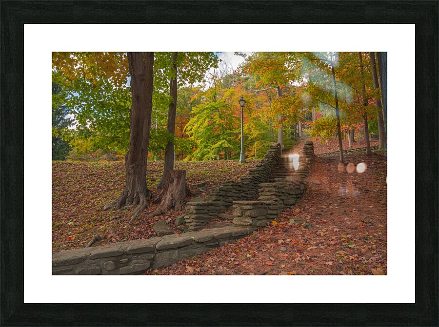 Letchworth Old Stone Walkway Picture Frame print
