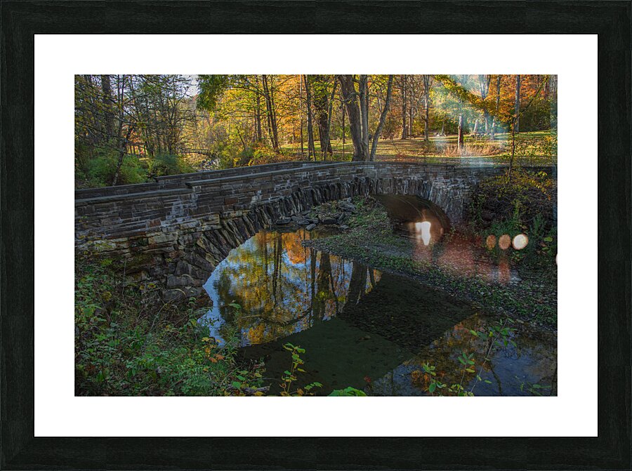 Old Stone Bridge Reflections Picture Frame print