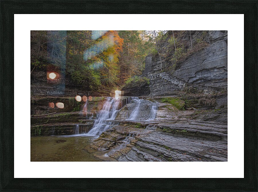 Autumn Cascading Falls Picture Frame print