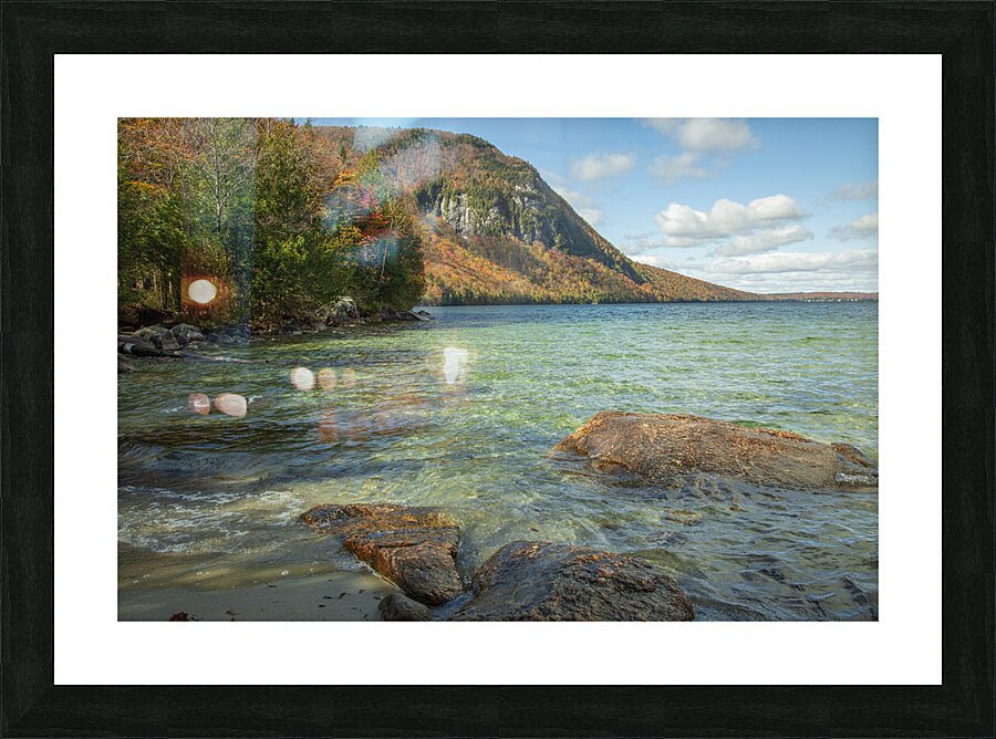 Lake Willoughby Autumn Crystal Waters Picture Frame print