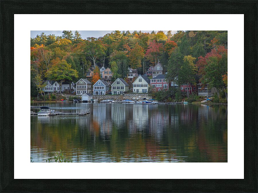 Alton Bay Autumn Reflections  Picture Frame print