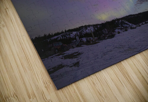Prelude Lake Winter Aurora Daniel Pekar Photography puzzle