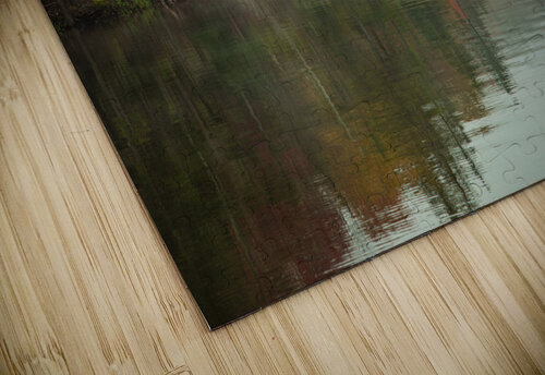 Foggy Echo Lake Fall Reflections Daniel Pekar Photography puzzle