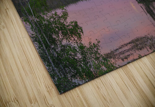 Cotton Candy skies at Jackfish Lake Daniel Pekar Photography puzzle