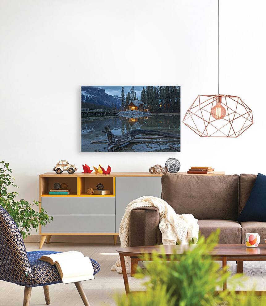 Emerald Lake Cilantro reflections Reproduction