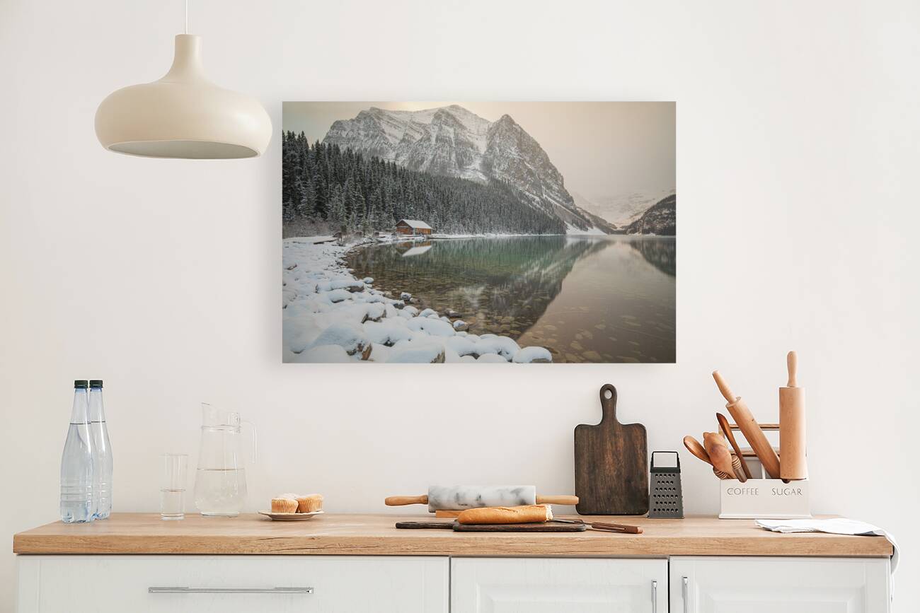 Lake Louise Winter Reflections Reproduction