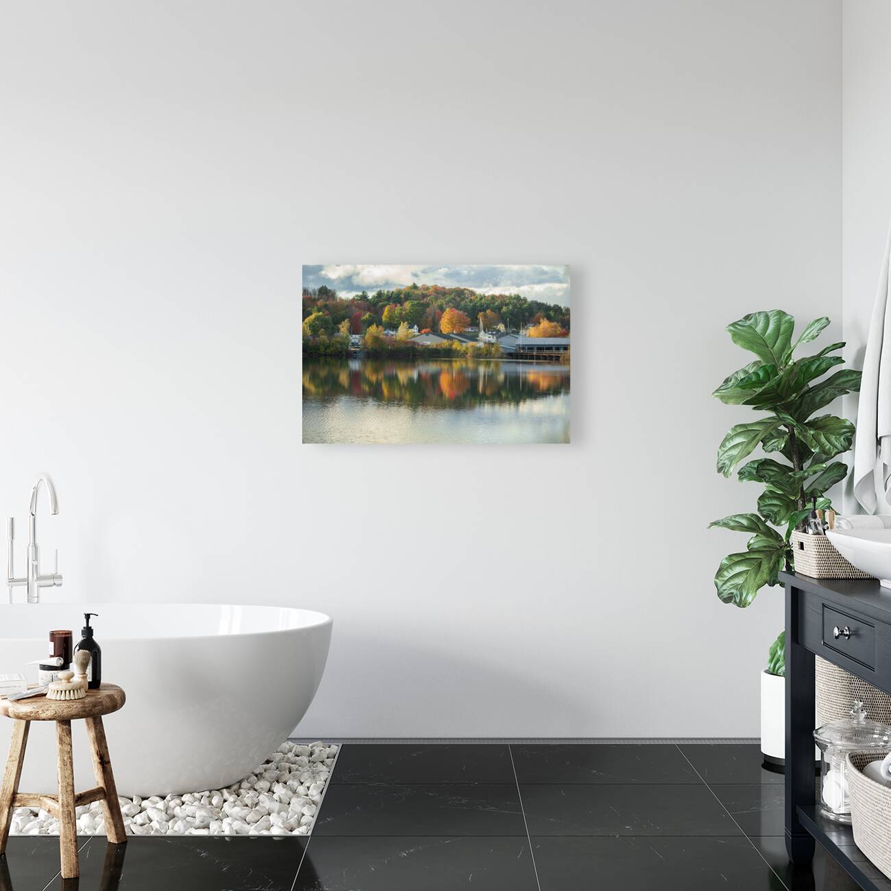 Newport Autumn Reflections Reproduction