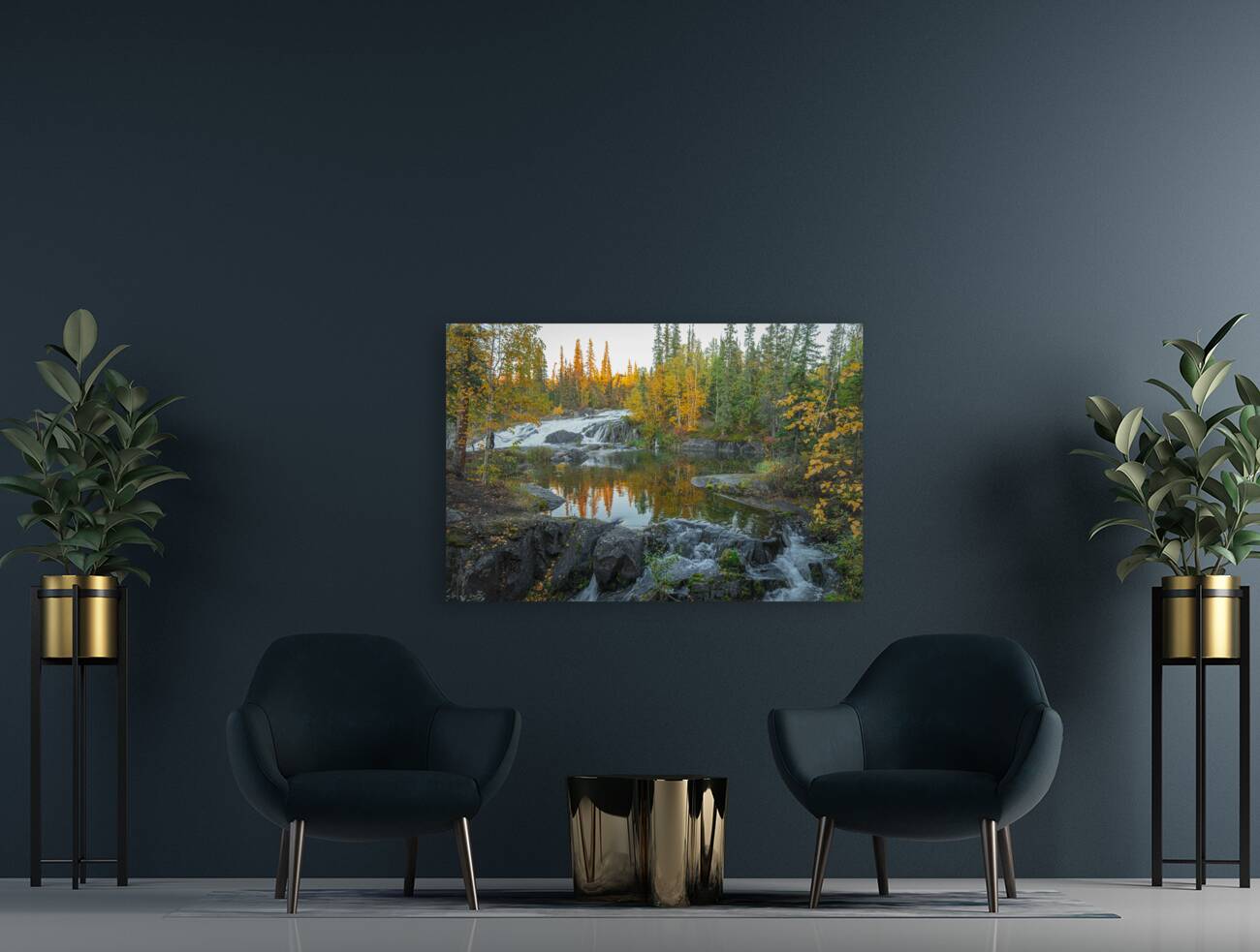 Autumn Beauty of Rampart Falls Reproduction