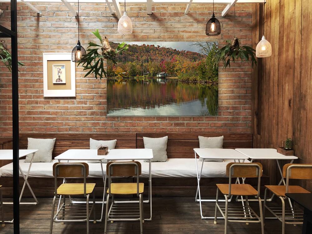 Classic Autumn Pond Beauty Reproduction