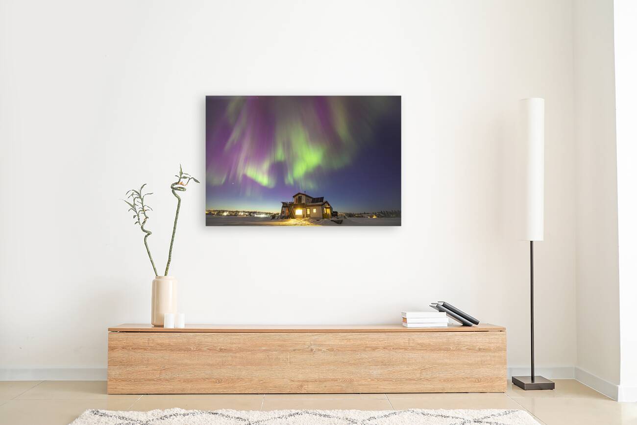 Houseboat Aurora Curtain Reproduction