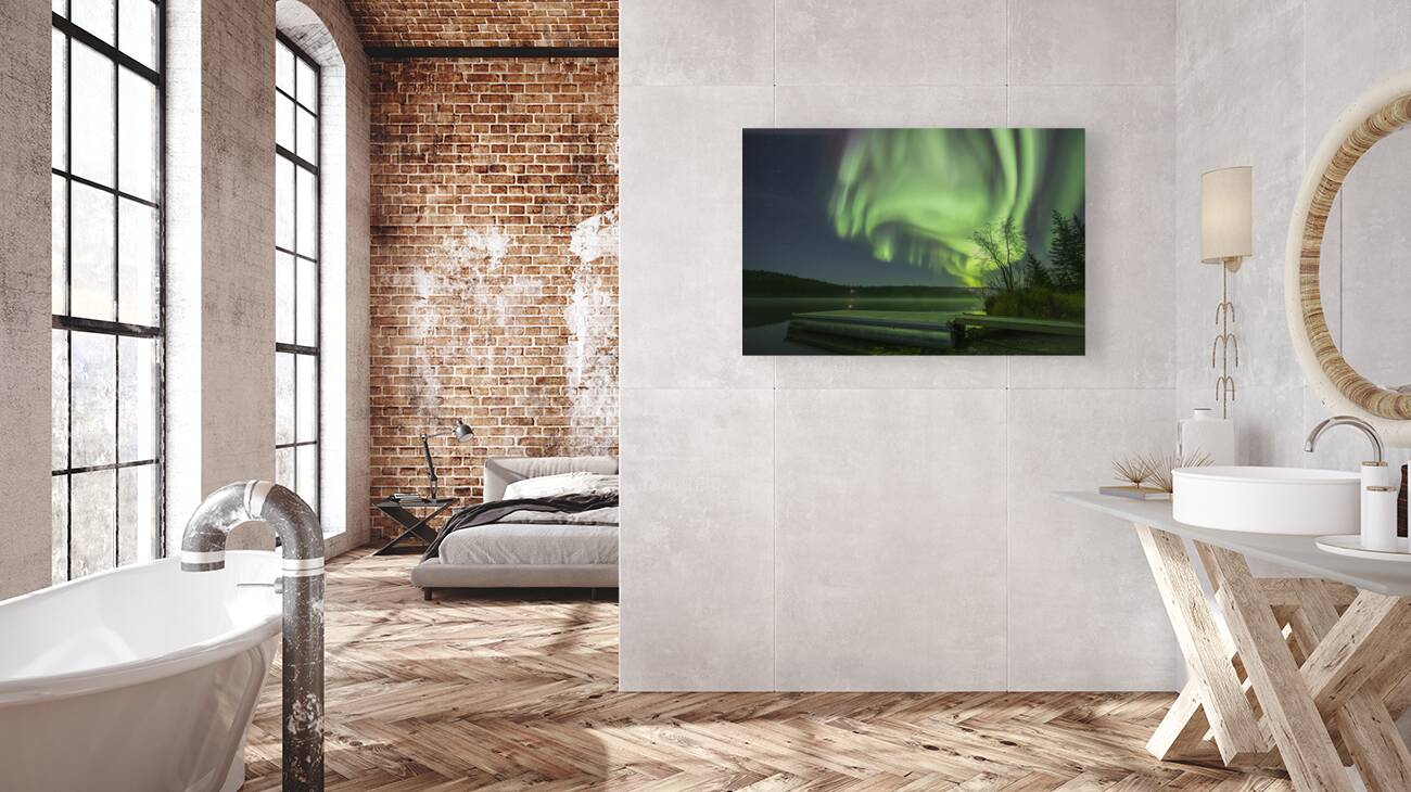 Madeline Lake Aurora Grandeur Reproduction