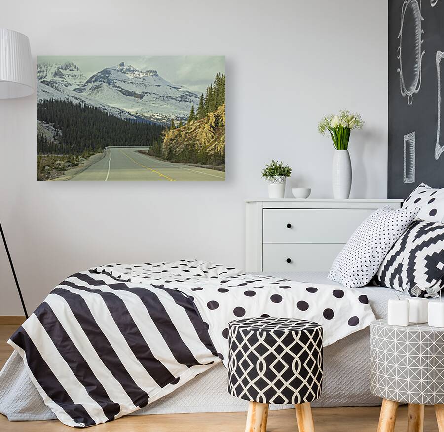 Mountain Road in Banff National park Reproduction