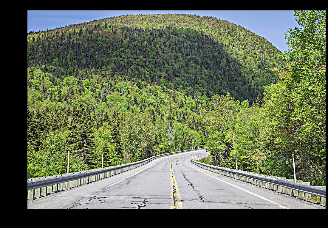 Mountain Road in Forillon National park Reproduction