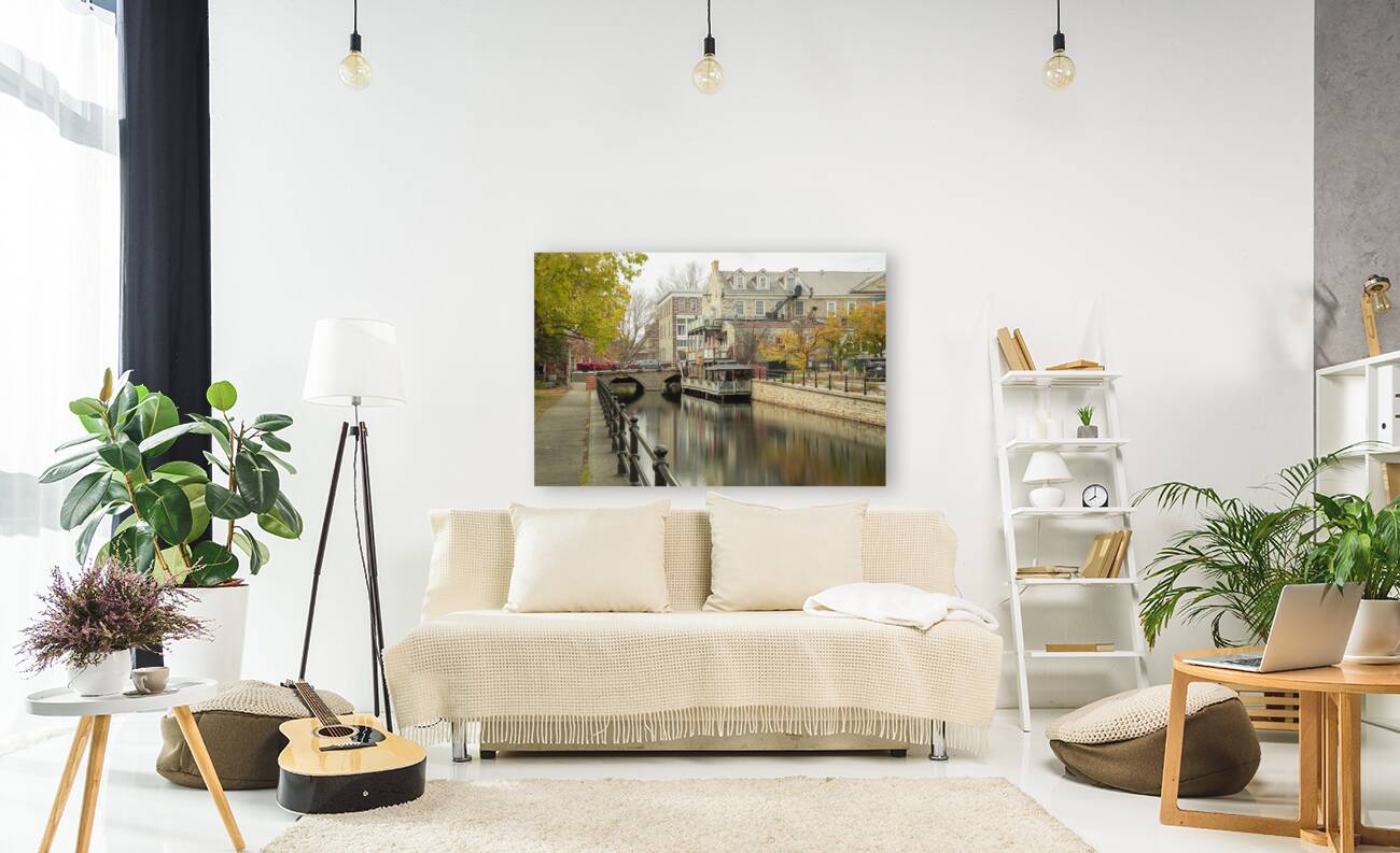 Perth Canal Autumn Reflections Reproduction