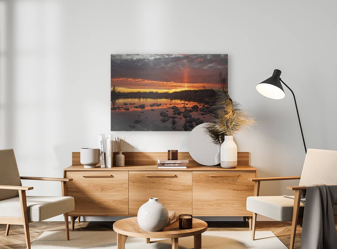 Mesmerizing Yellowknife Fiery Summer skies Reproduction