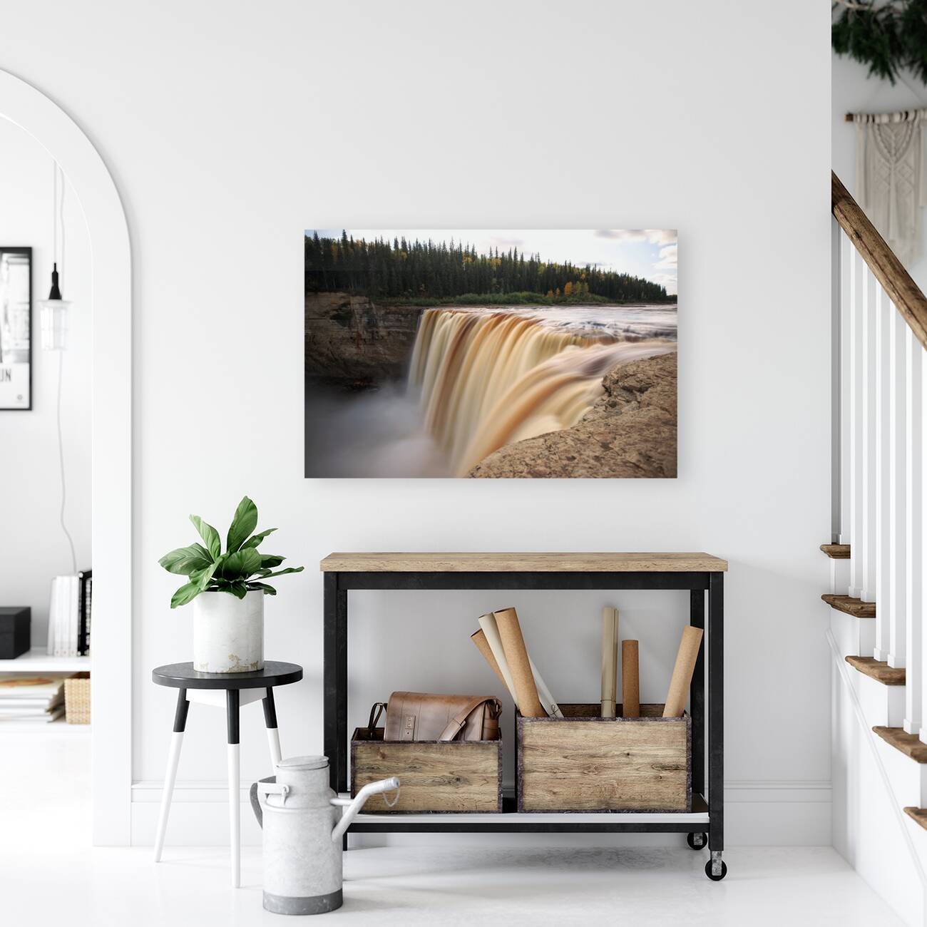 Next to Alexandra Falls -  Autumn Reproduction