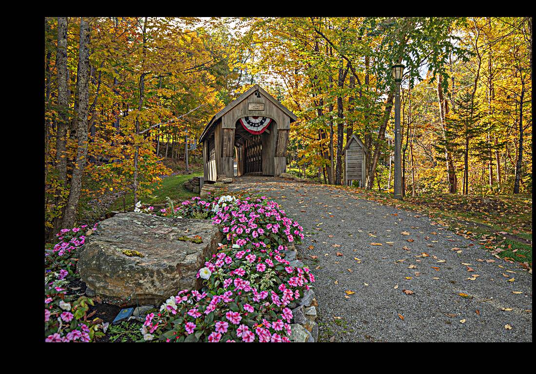 Autumn walk to Tannery Hill Bridge Reproduction
