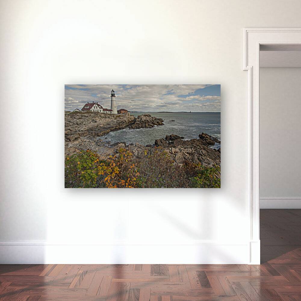 Portland Head light in Autumn Reproduction