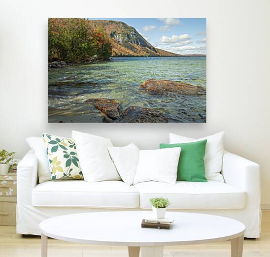 Lake Willoughby Autumn Crystal Waters Reproduction