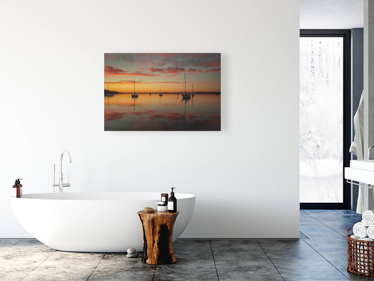 Sailing into the Summer Sunset  Reproduction