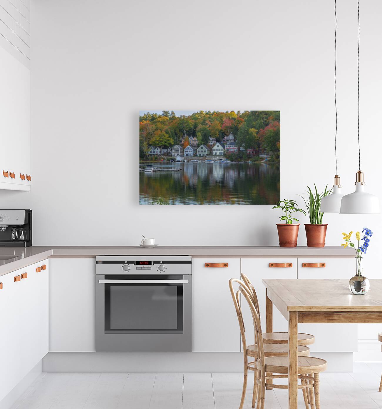 Alton Bay Autumn Reflections  Reproduction