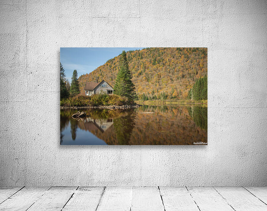 Abandoned Cabin Autumn Reflections Wall Preview