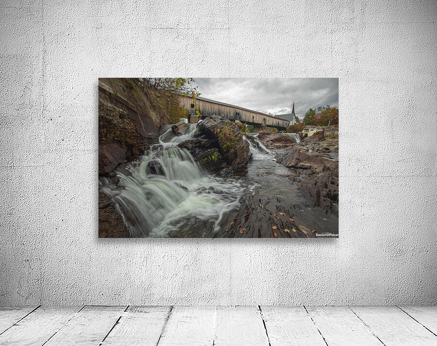 Bath waterfall and covered bridge Wall Preview