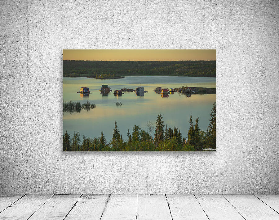 House boats Sunrise Wall Preview