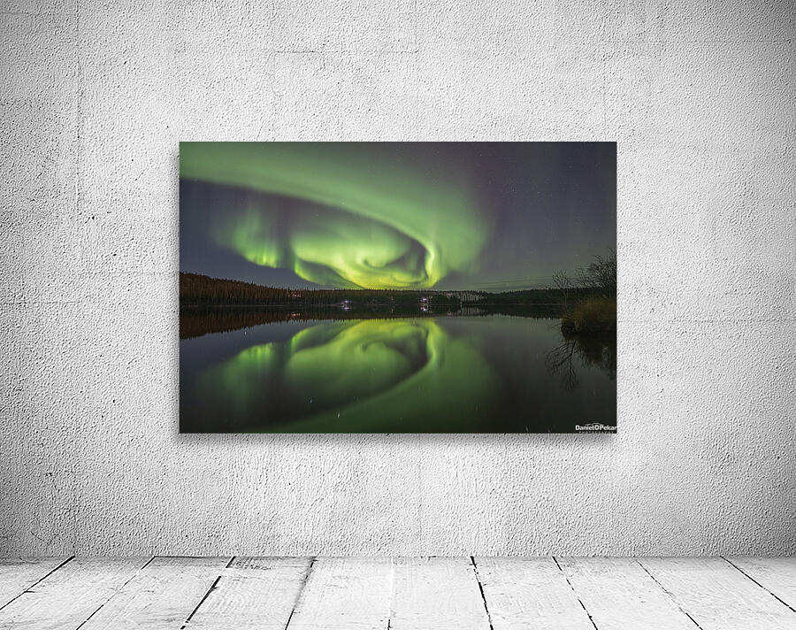 Madeline Lake Aurora Reflections Wall Preview