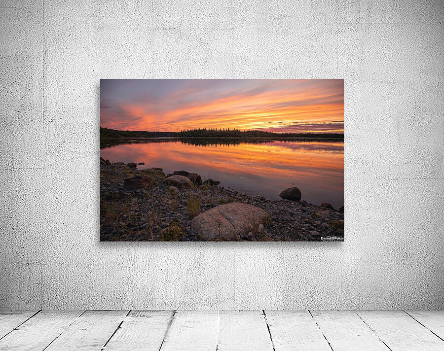 Magical Sunset at Prosperous Lake Wall Preview