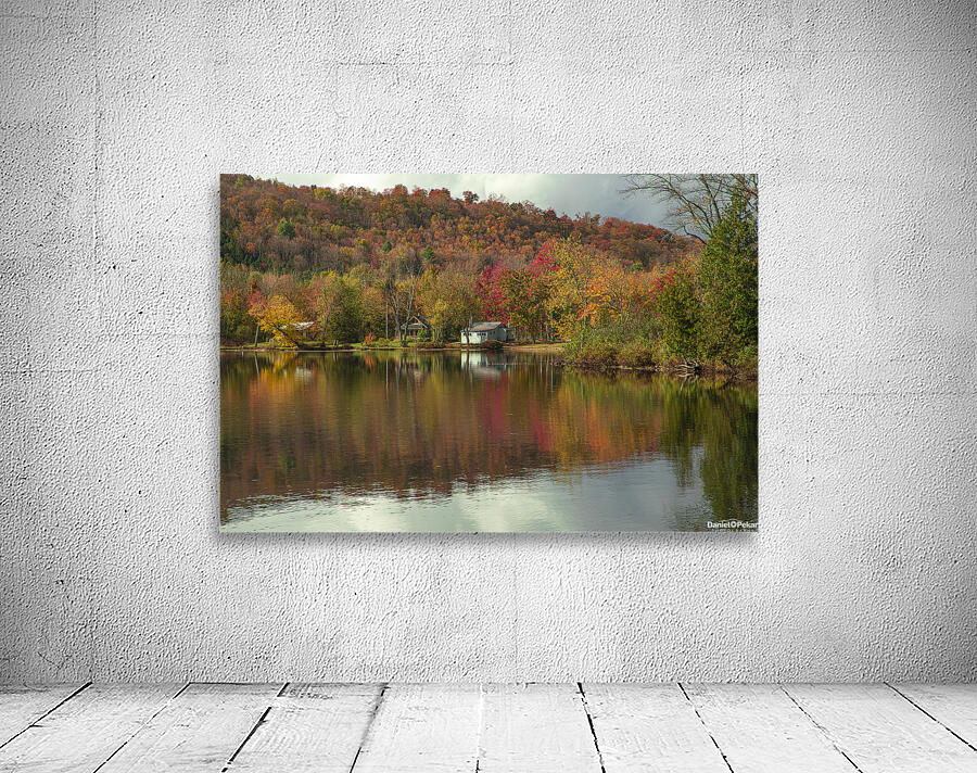 Classic Autumn Pond Beauty Wall Preview