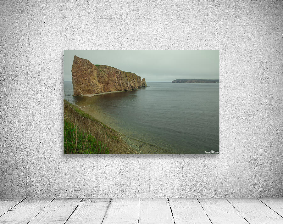 Foggy Seascape of Perce Rock Wall Preview