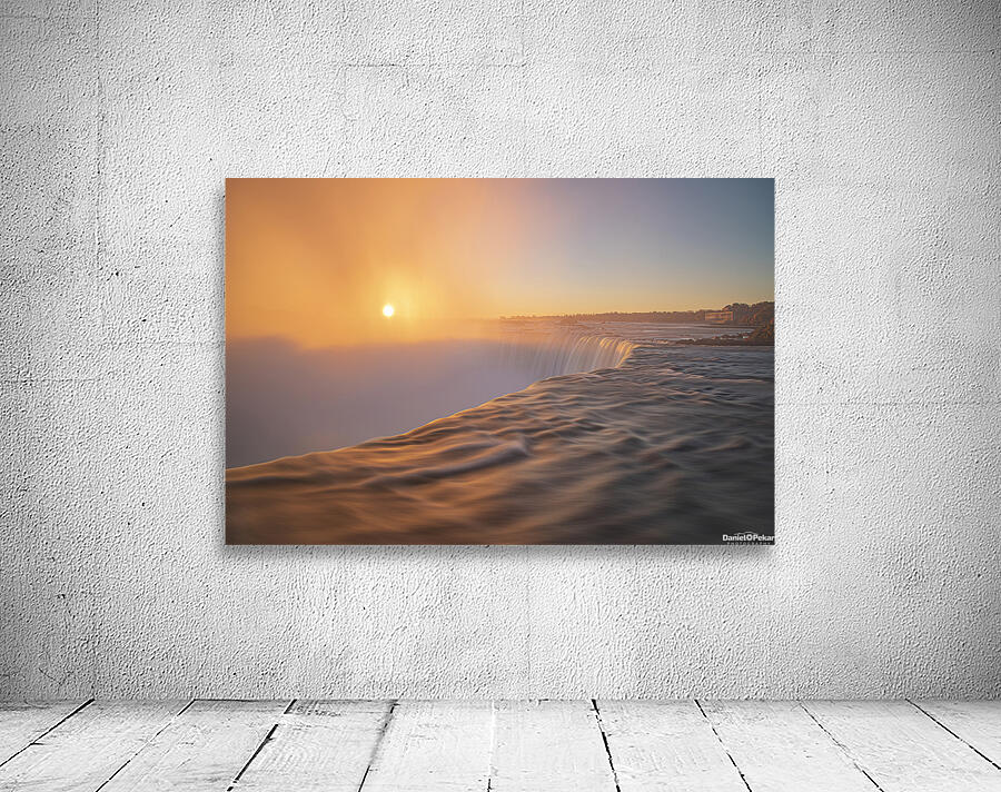 Horseshoe Falls majestic sunrise mist Wall Preview