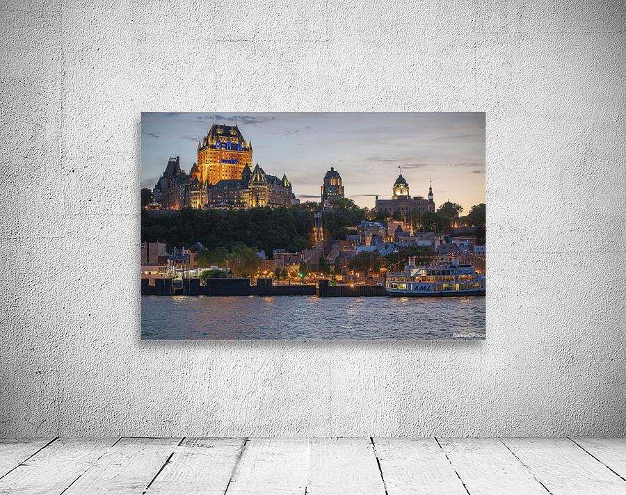 Magical Sunset glow of Quebec City Wall Preview