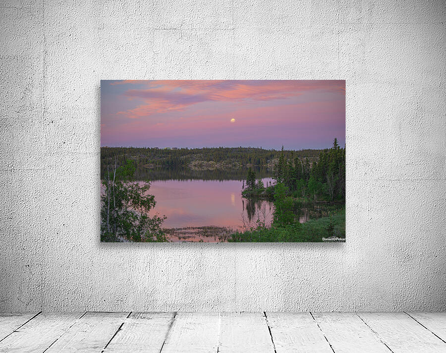 Cotton Candy skies at Jackfish Lake Wall Preview