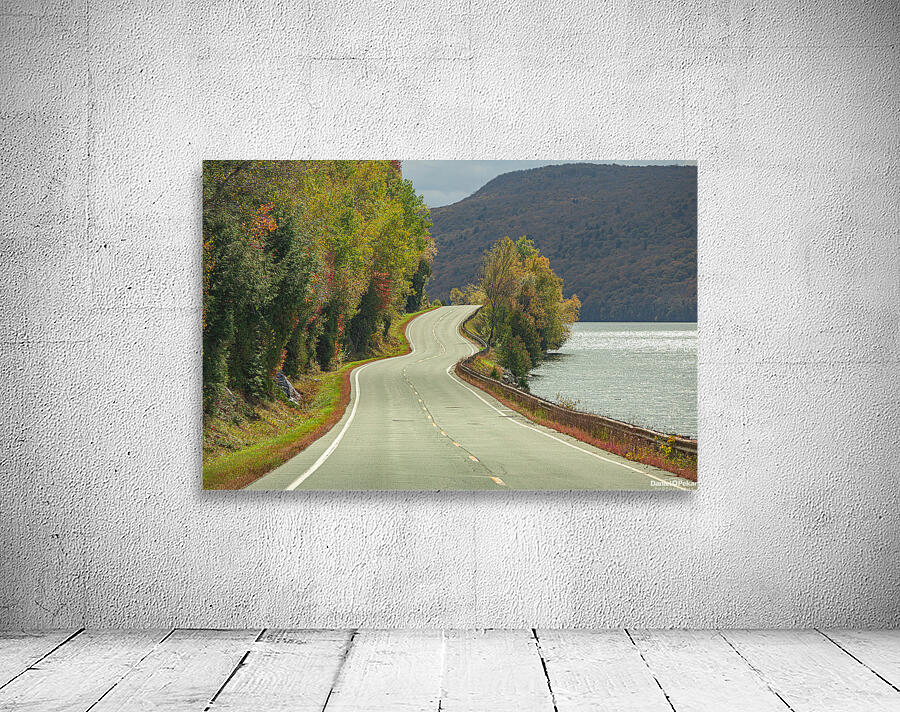 Lake Willoughby Autumn Road Wall Preview