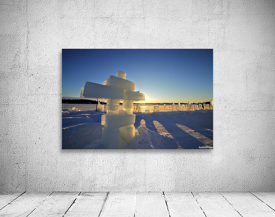 Snowking Winter inukshuk Wall Preview